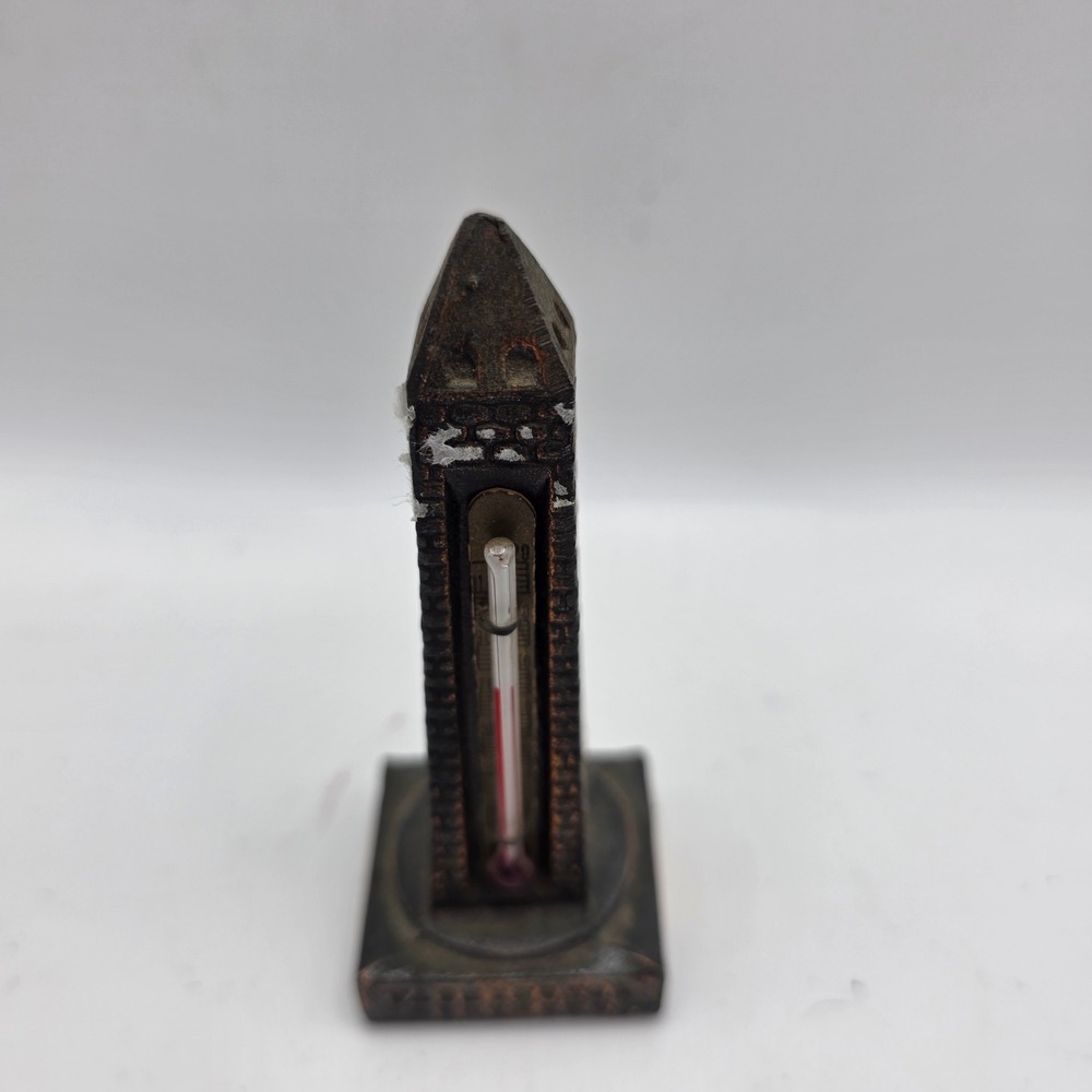 Vintage Washington Monument Souvenir Metal Thermometer Obelisk Washington DC